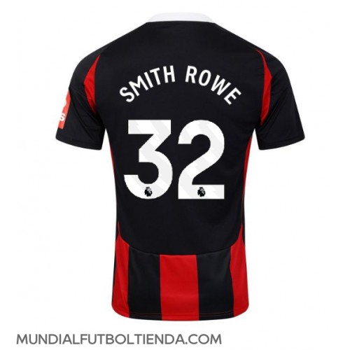 Camiseta Fulham Emile Smith Rowe #32 Segunda Equipación Replica 2024-25 mangas cortas